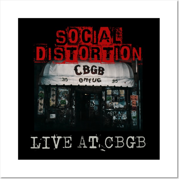 social distortion live at cbgb Wall Art by kusuka ulis